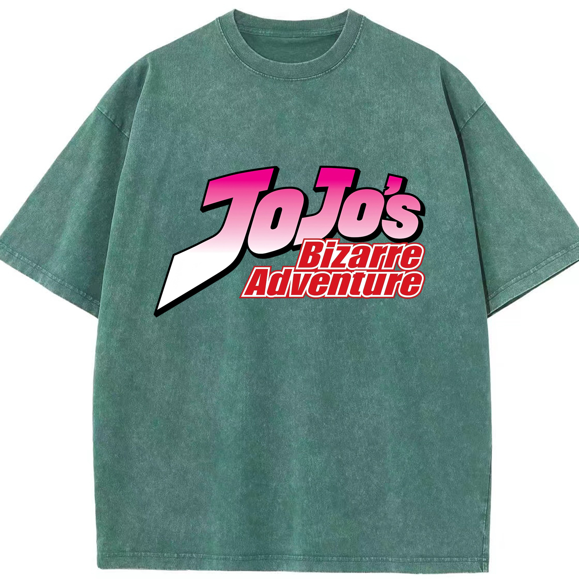 （画像用） ジョジョの奇妙な冒険 JoJo's Bizarre Adventure 綿100% ヴィンテージ風 半袖Tシャツ（フロントプリント）